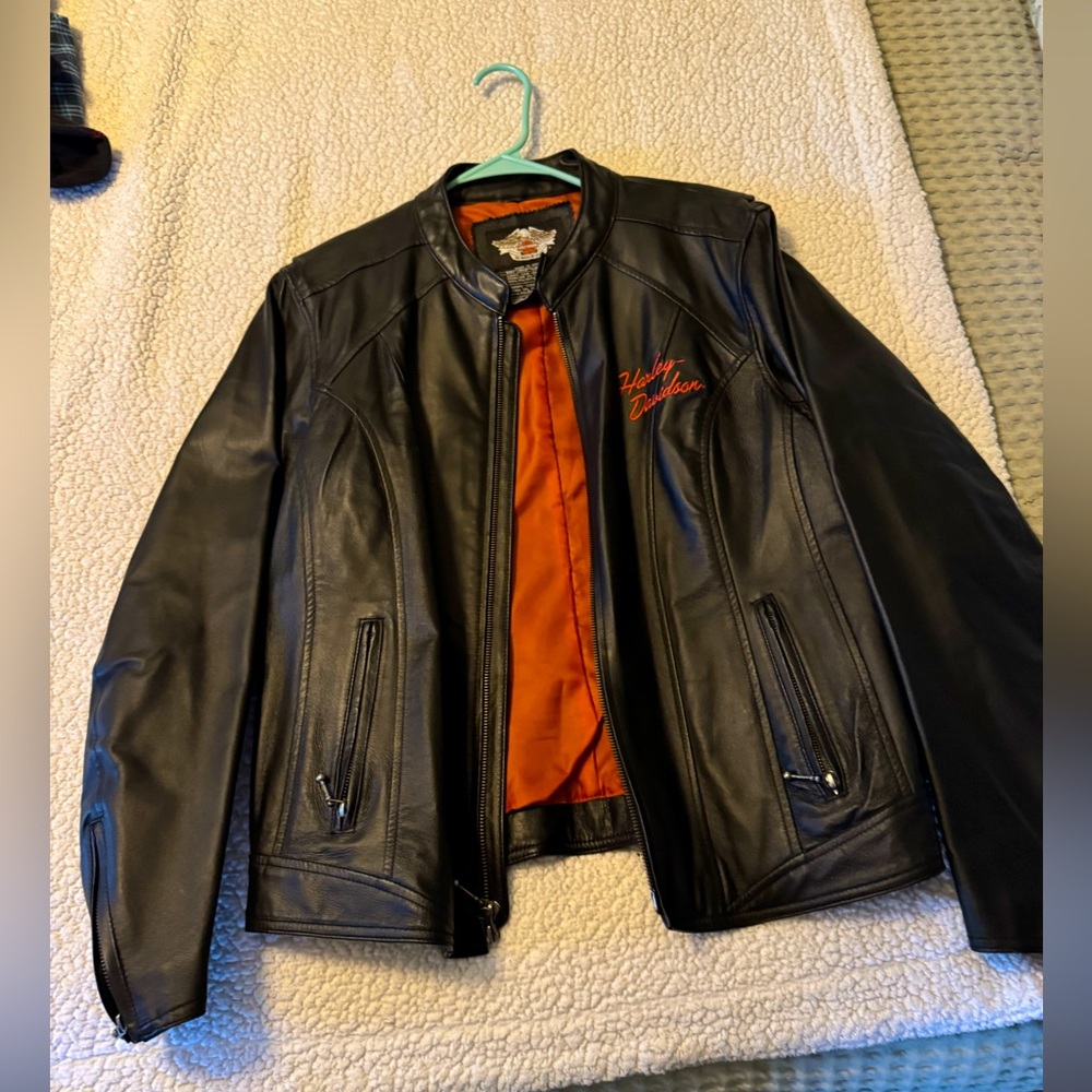 Women’s Harley Davidson motorcycle.
